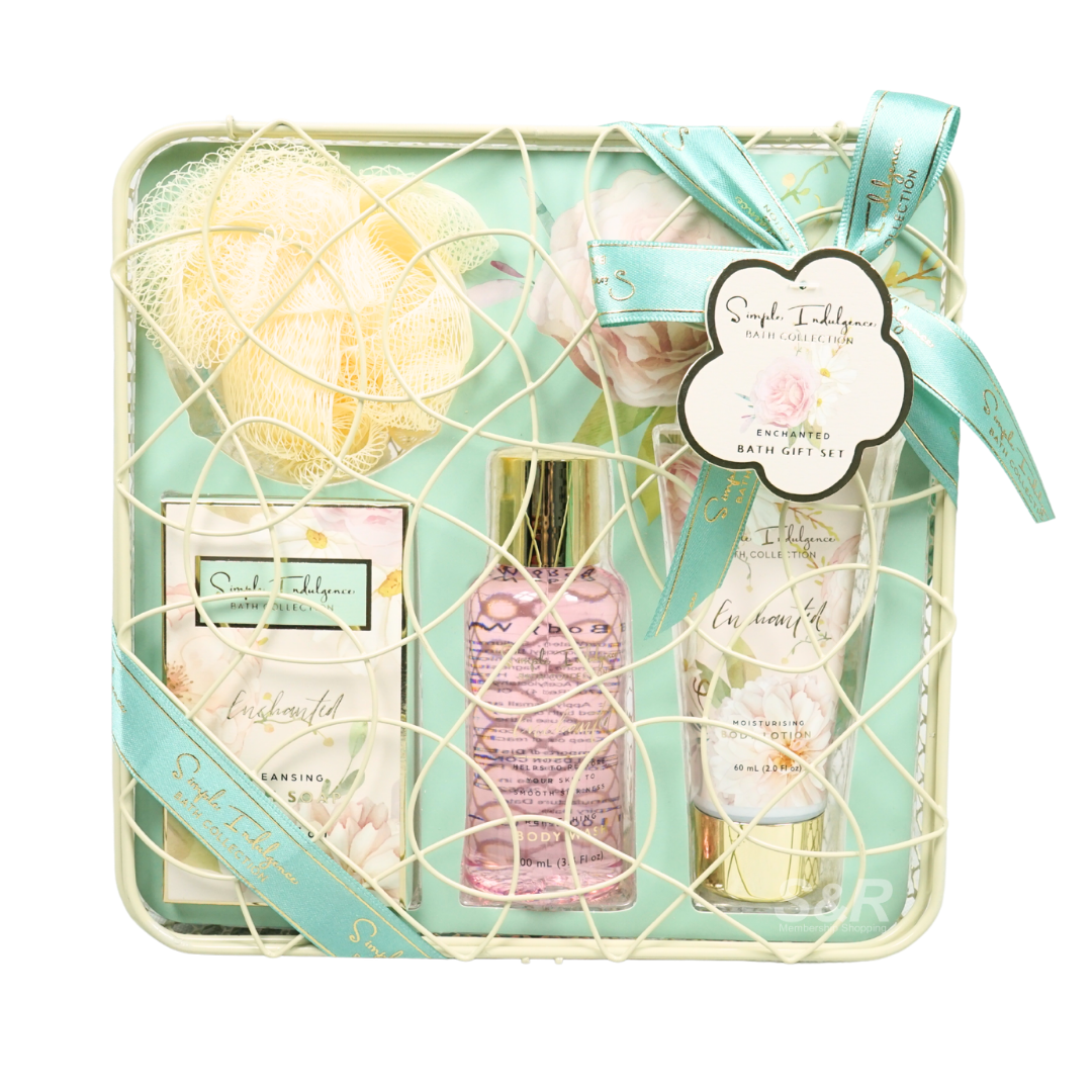Simple Indulgence Bath Collection Enchanted 4 Piece Gift Set